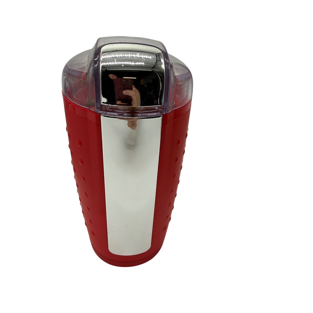 Vremi Electric Coffee Grinder Red Stainless Steel Blade 150W VRM010080N
